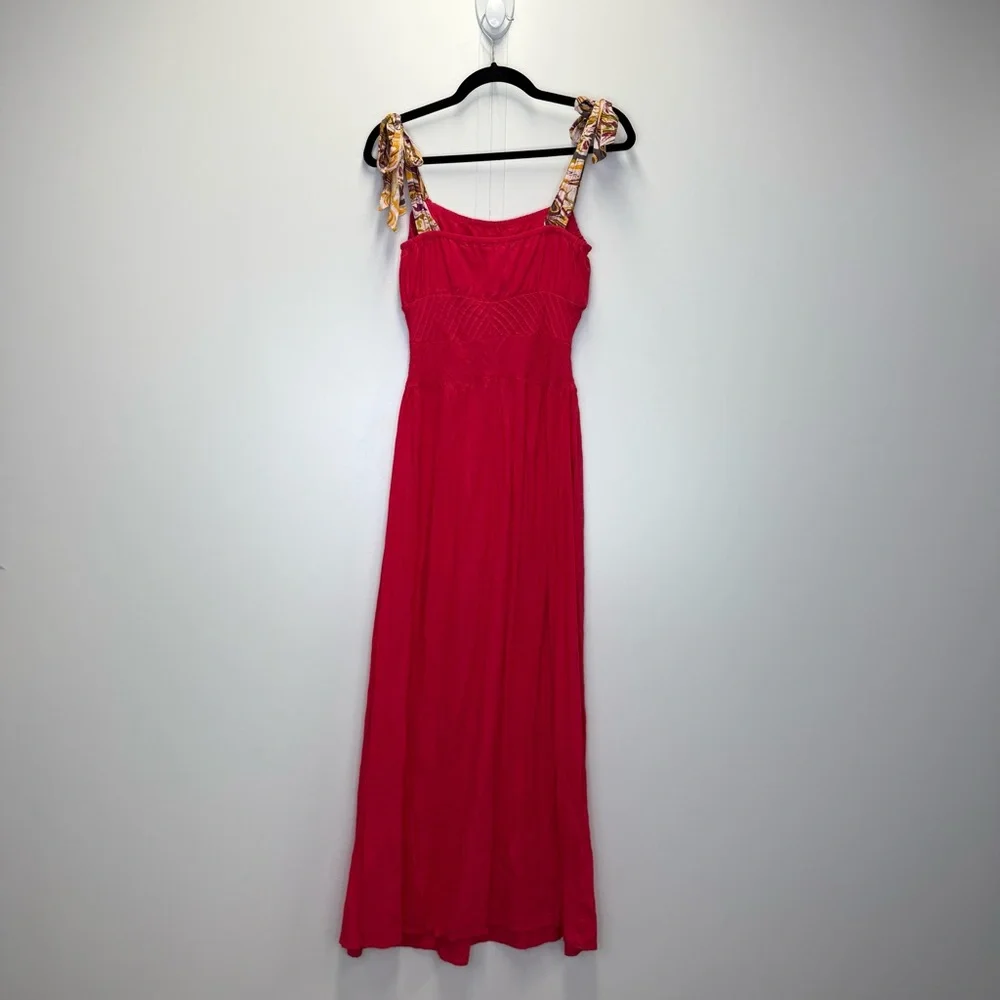Free People Pink Santorini Midi Dress